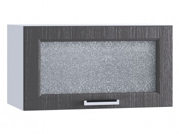 Шкаф верхний горизонтальный со стеклом 600, ШВГС 600 (Клен серый/корпус белый) в Стрелке - strelka.mebel54.com | фото