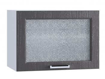 Шкаф верхний горизонтальный со стеклом 609, ШВГС 609 (Клен серый/корпус белый) в Стрелке - strelka.mebel54.com | фото