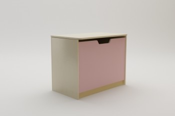 Ящик для игрушек Грэйси (Розовый/корпус Клен) в Стрелке - strelka.mebel54.com | фото