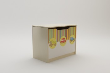 Ящик для игрушек Клаксон (Бежевый/корпус Клен) в Стрелке - strelka.mebel54.com | фото