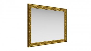 Зеркало навесное "Айрум"/(дуб кальяри / профиль: золото с орнаментом) в Стрелке - strelka.mebel54.com | фото